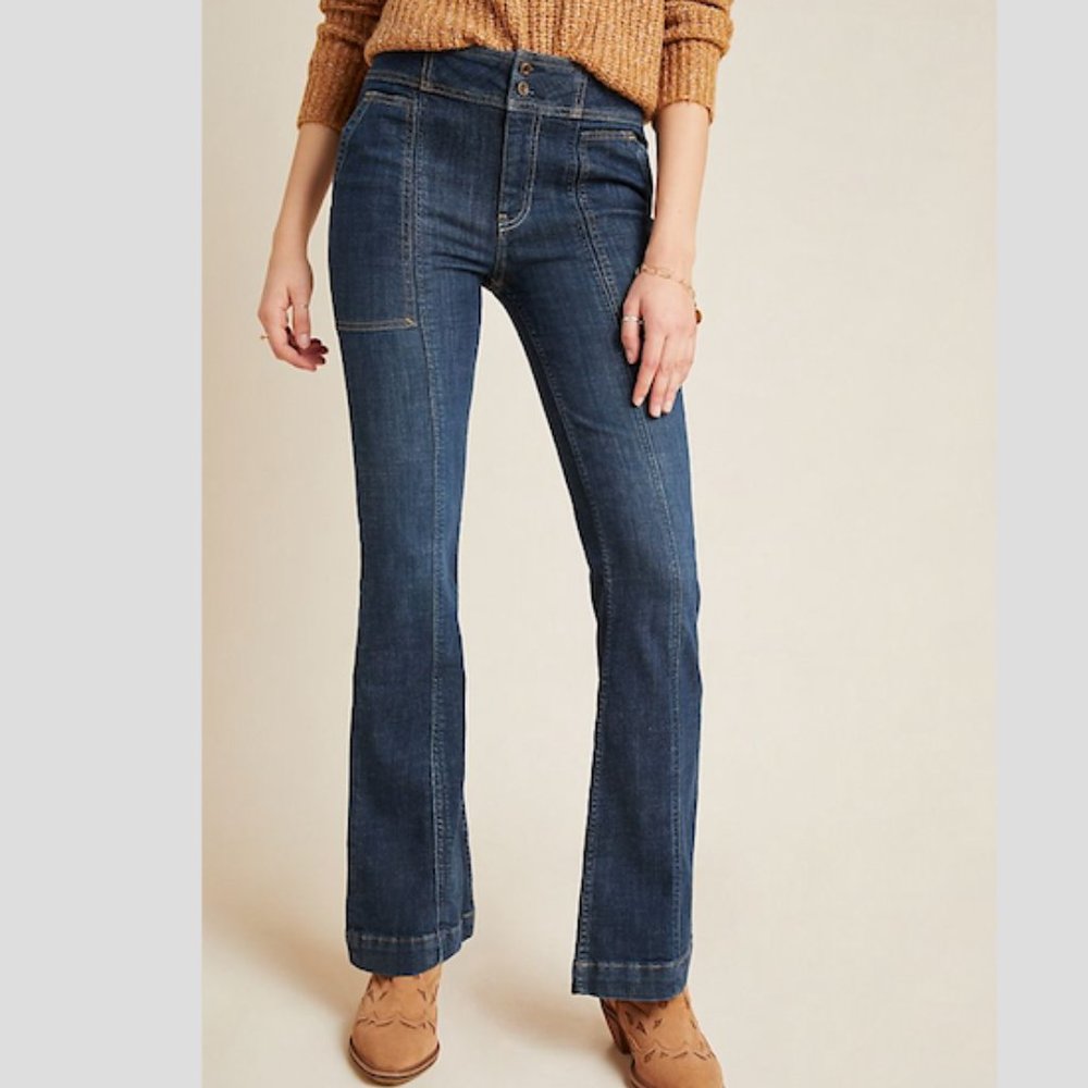 Pilcro High-Rise Utility Bootcut Jeans